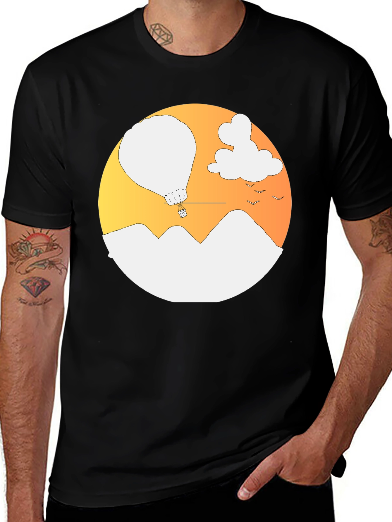 Variant 16 of Mountain Balloon Graphic Tee