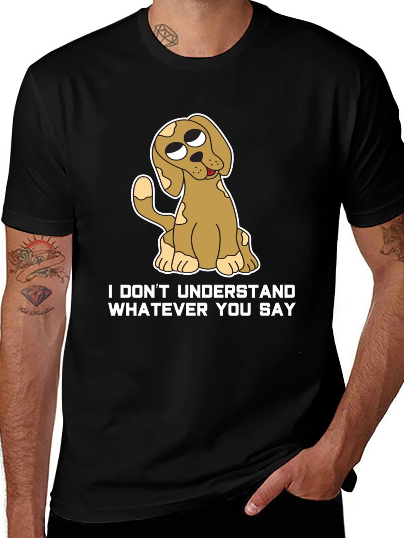 Funny Dog T-Shirt - I Don't Understand
