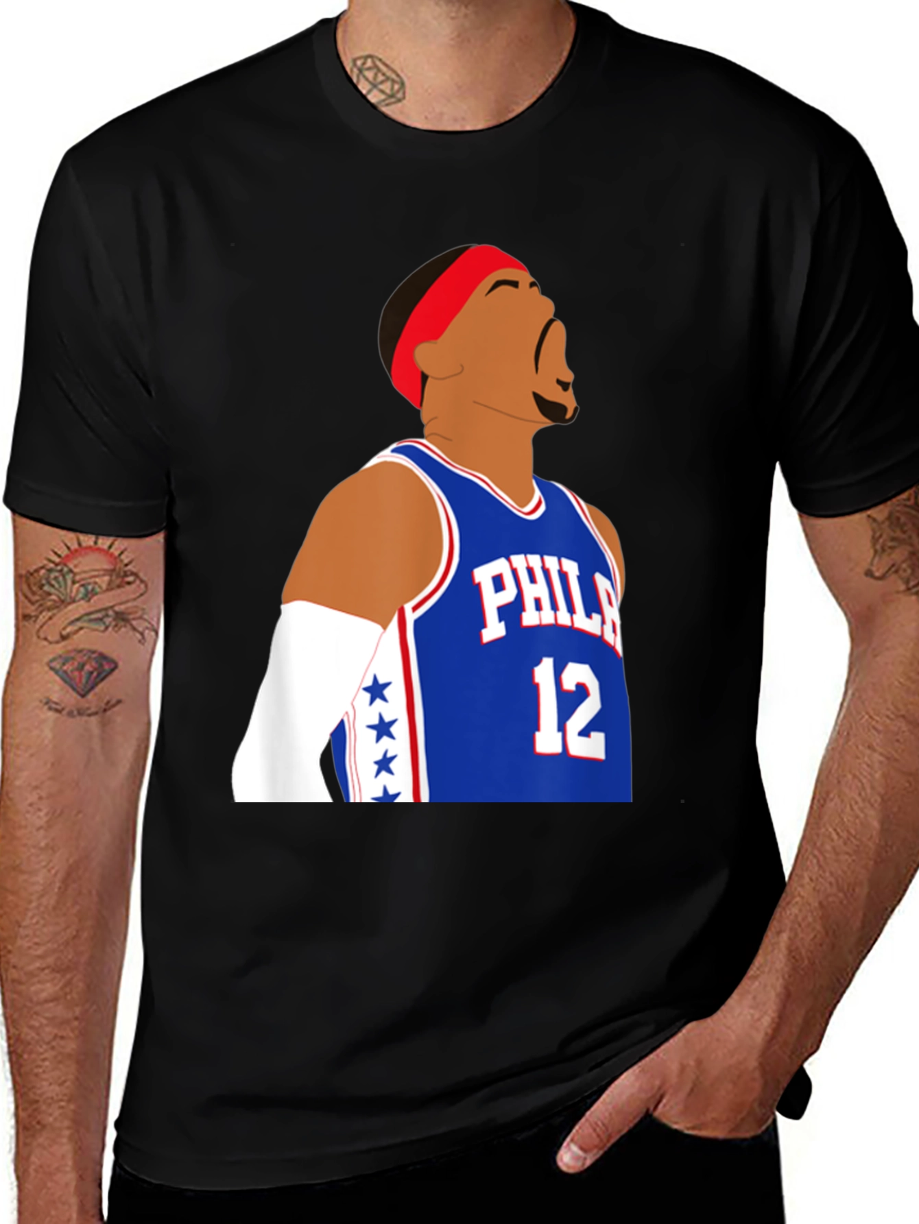 Philadelphia 76ers Allen Iverson Inspired T-Shirt