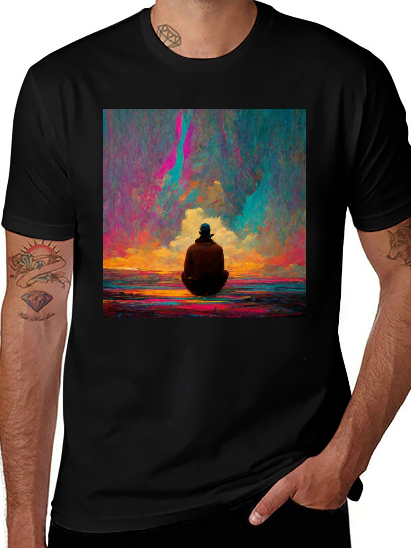Variant 21 of Artistic Contemplation Graphic T-Shirt