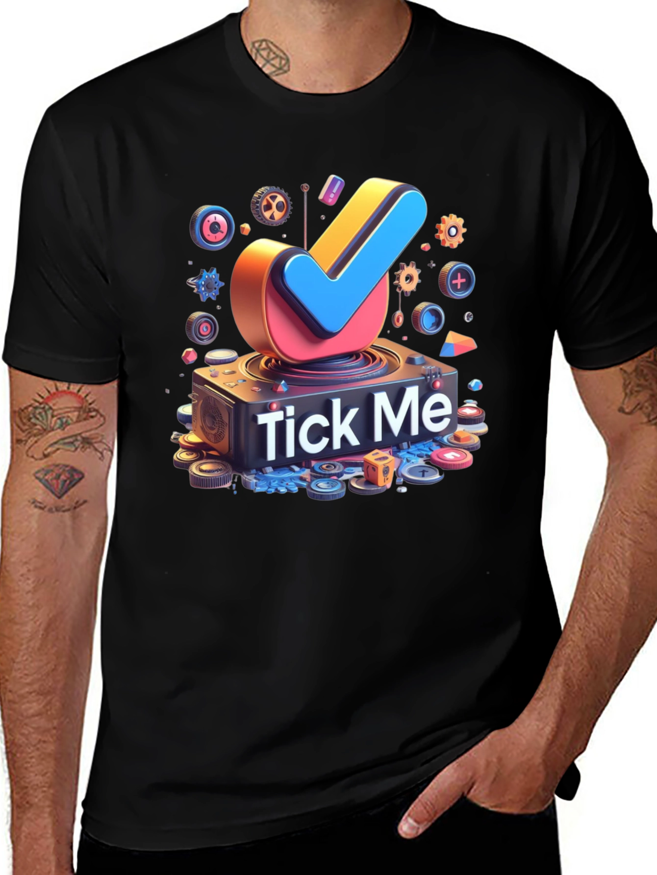 Variant 28 of Tick Me Graphic Tee - Bold Design