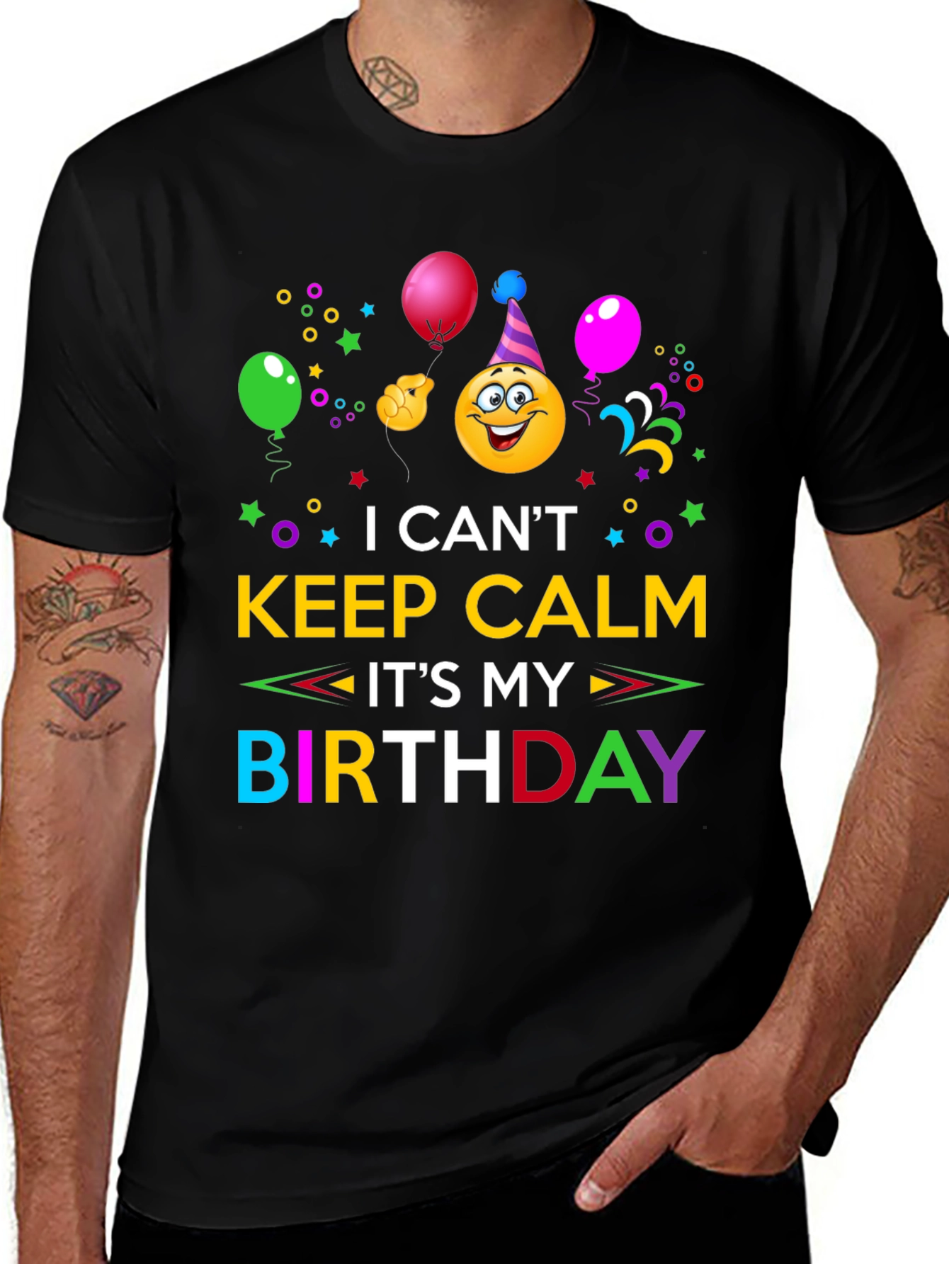 Variant 16 of Birthday Emoji Graphic T-Shirt