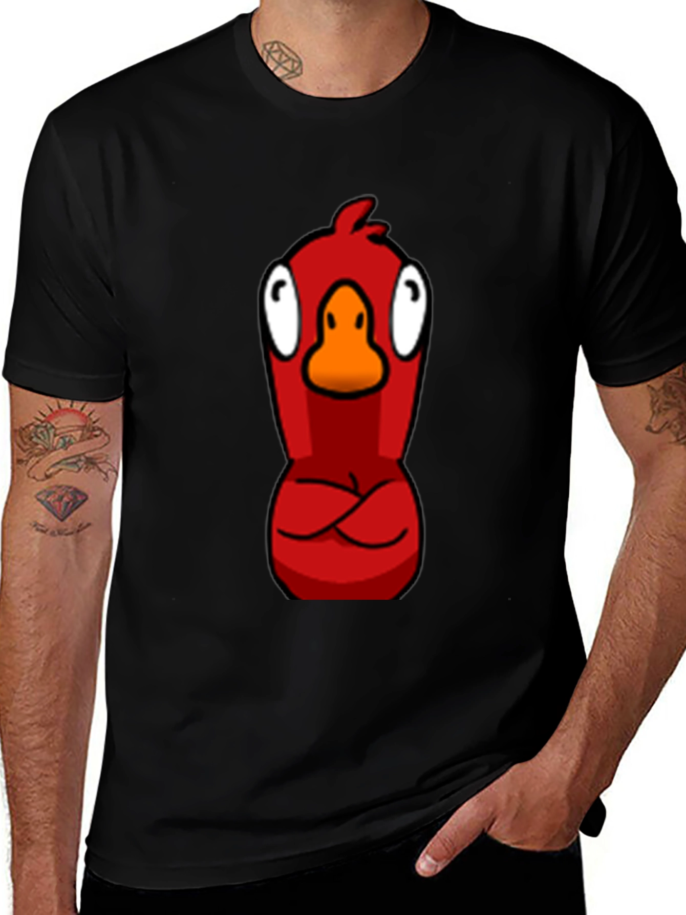 Variant 16 of Red Angry Bird Cartoon Graphic T-Shirt