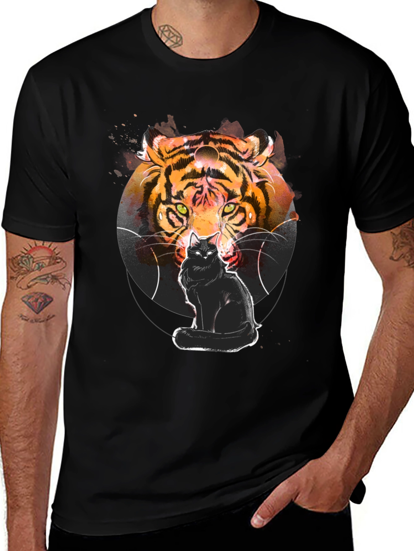 Variant 26 of Tiger Cat Graphic T-Shirt
