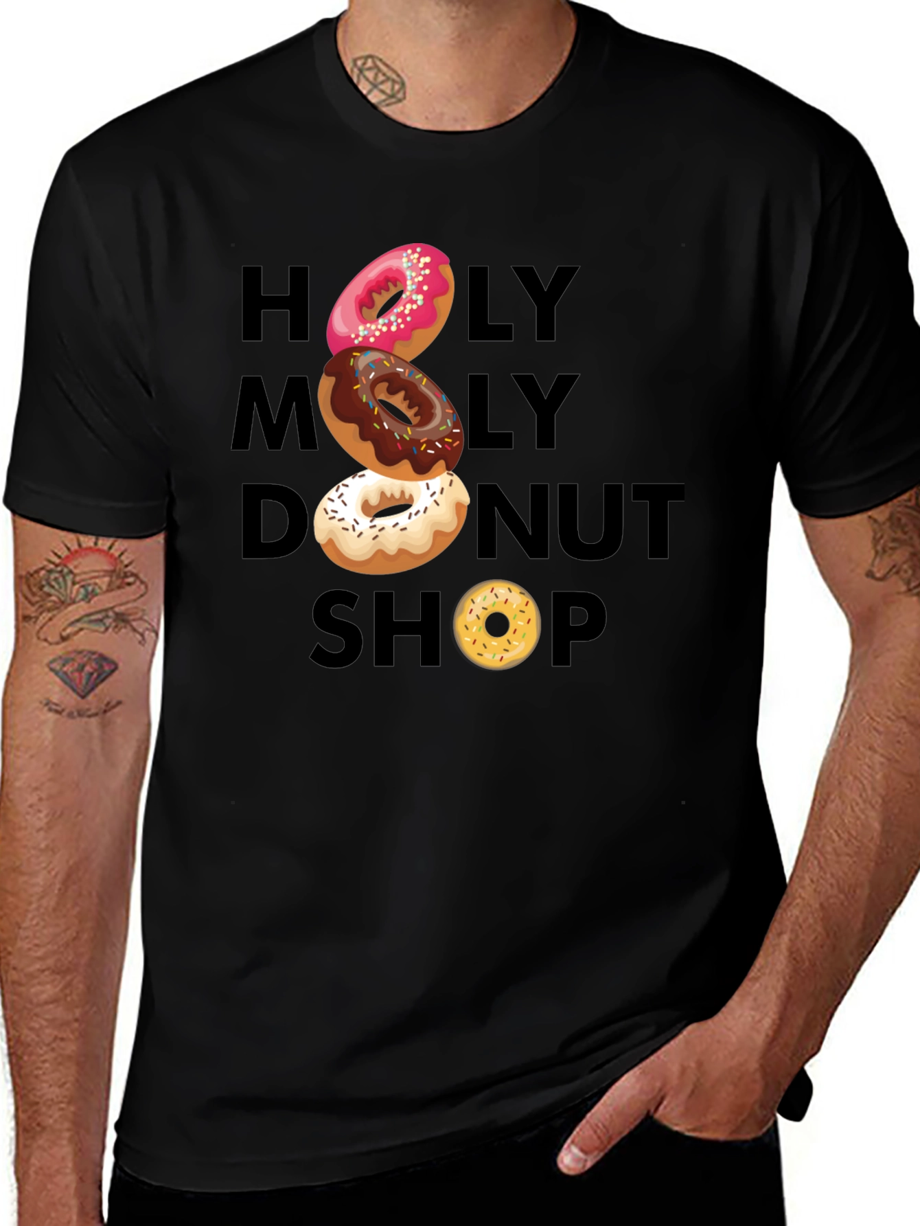 Variant 27 of Holy Moly Donut Shop T-Shirt