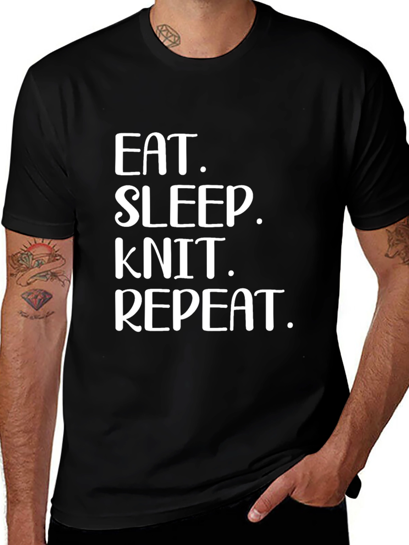Eat Sleep Knit Repeat T-Shirt