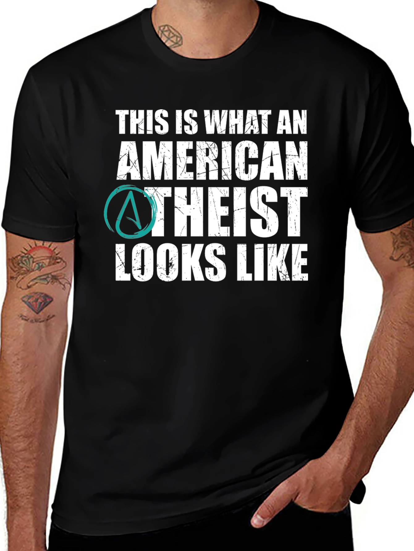 Variant 9 of American Atheist T-Shirt - Bold Graphic Tee
