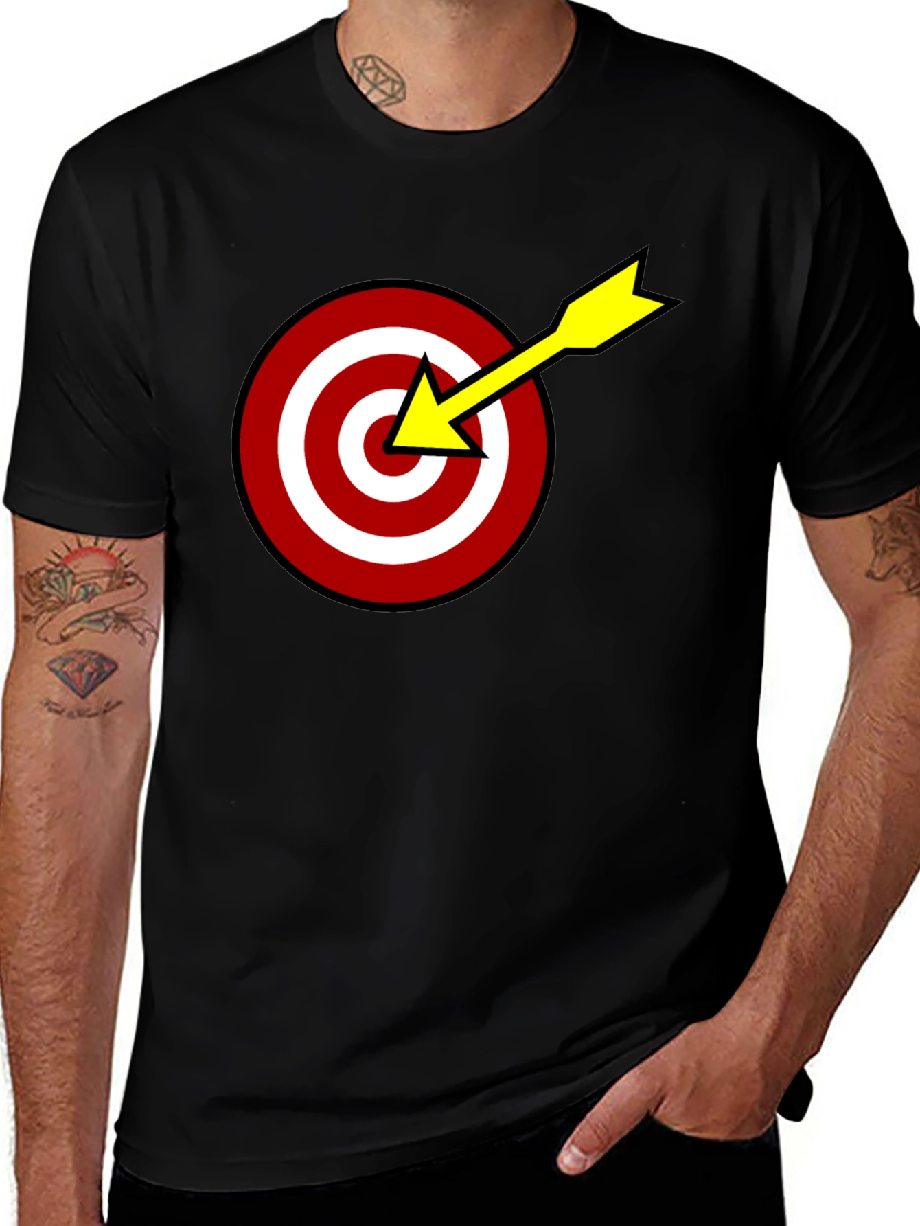 Variant 5 of Bullseye Target Tee - Hit the Mark in Style