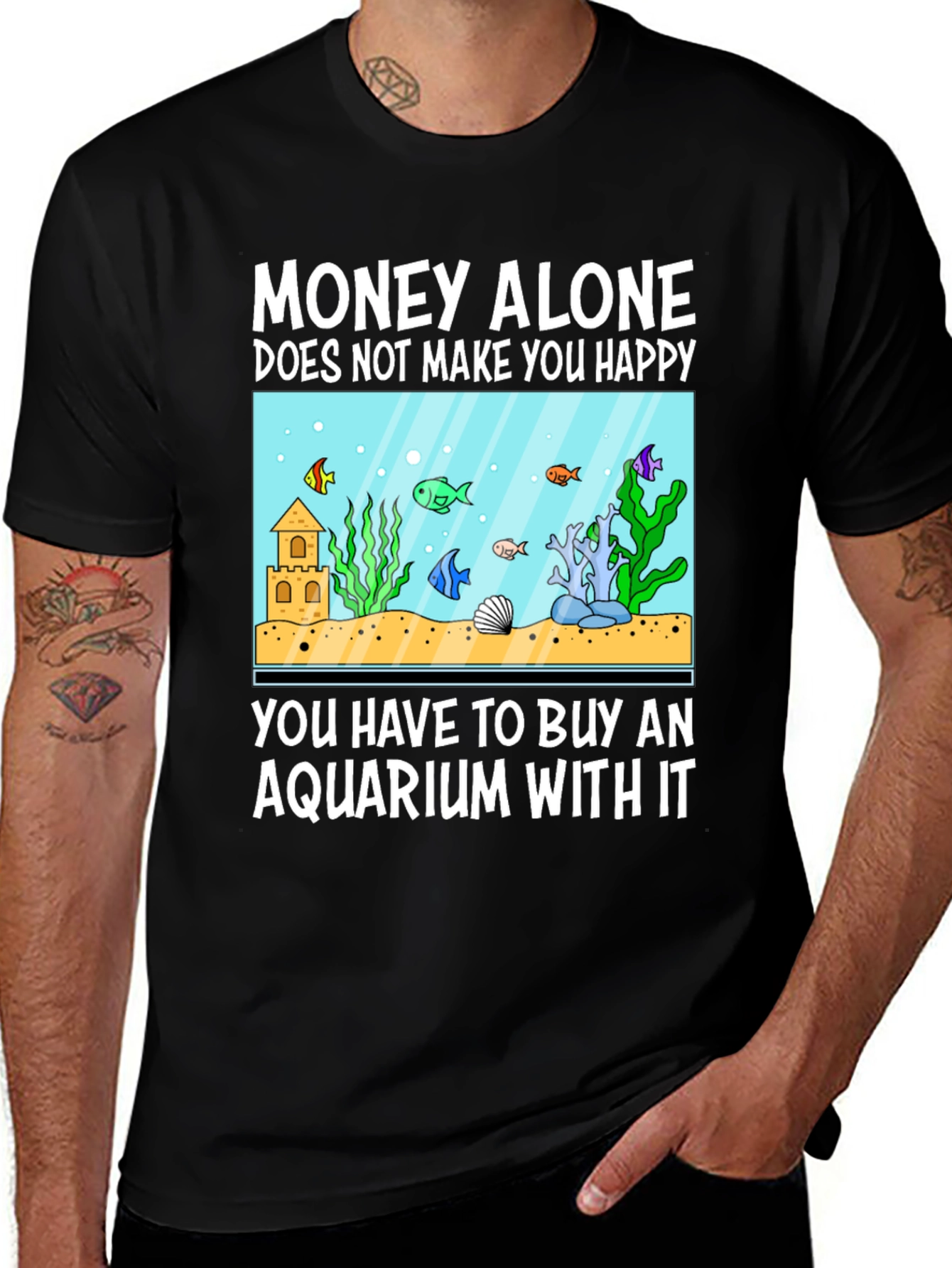 Money Alone Aquarium T-Shirt