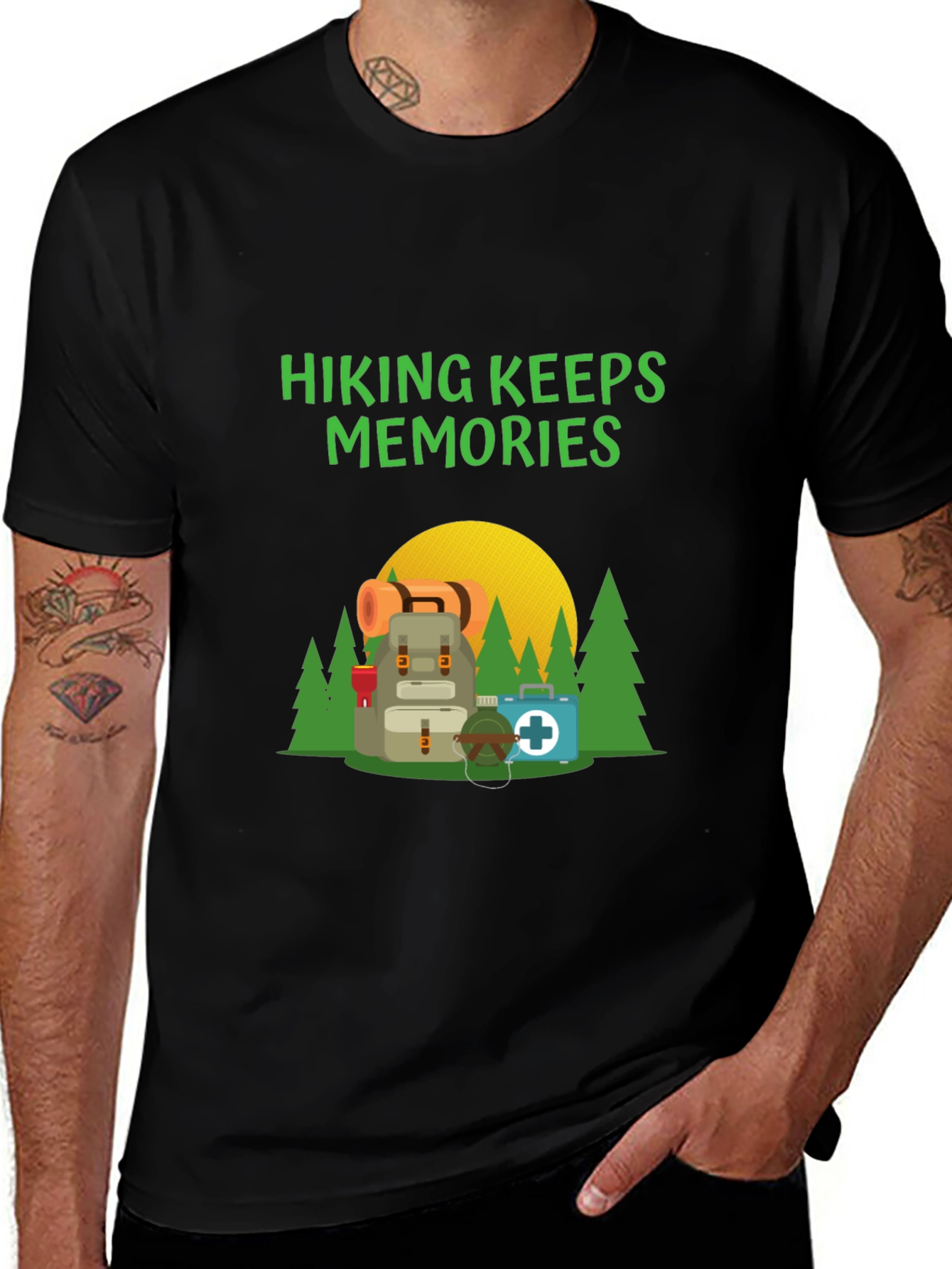 Variant 23 of Hiking Keeps Memories Graphic T-Shirt