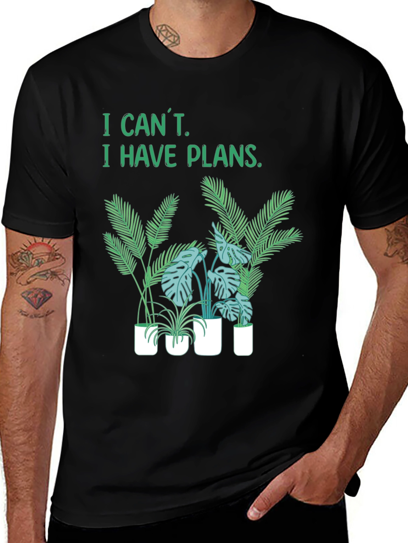I Can't I Have Plans T-Shirt - Plant Lover Tee