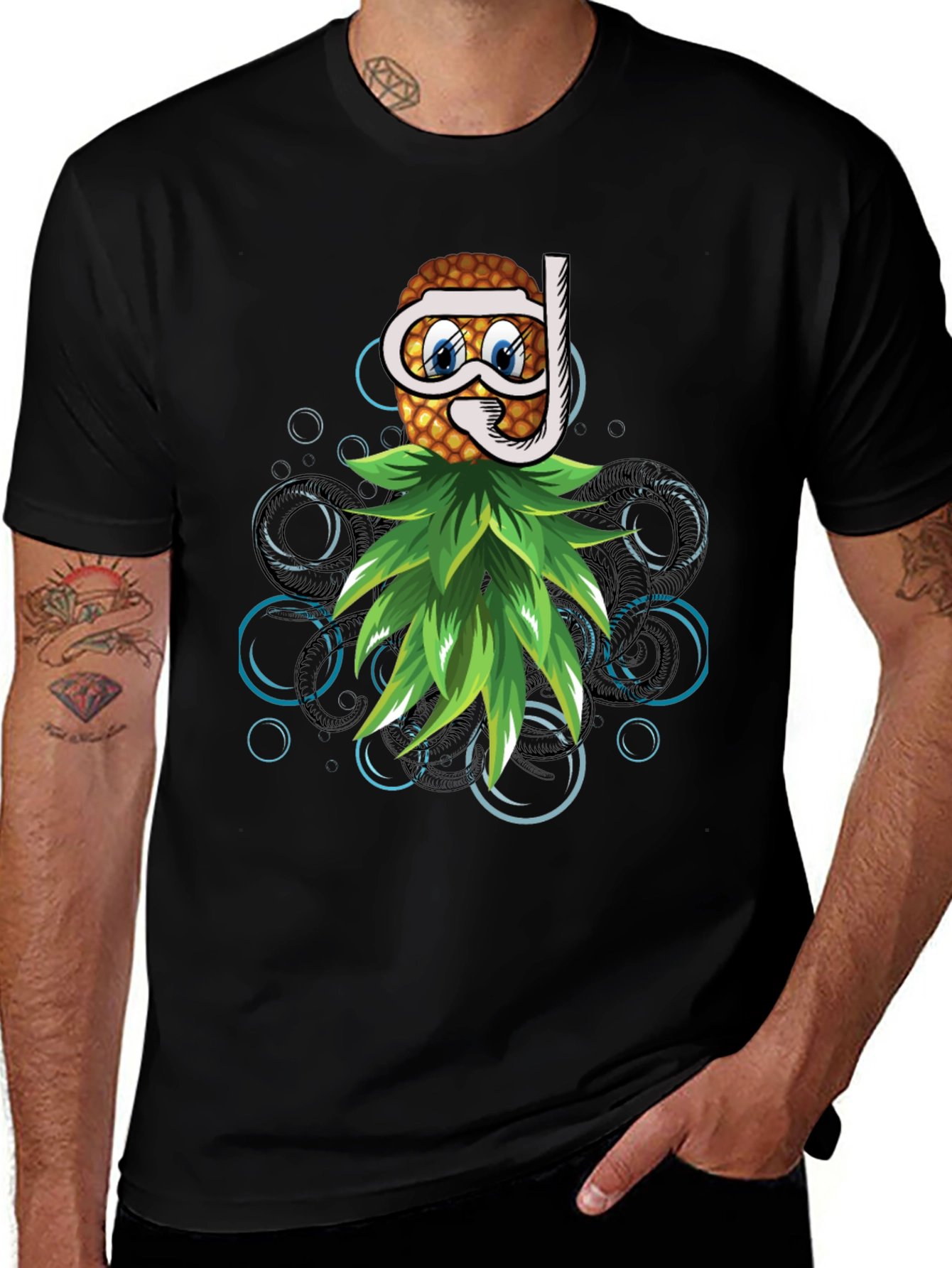 Variant 15 of Funny Pineapple Snorkel T-Shirt