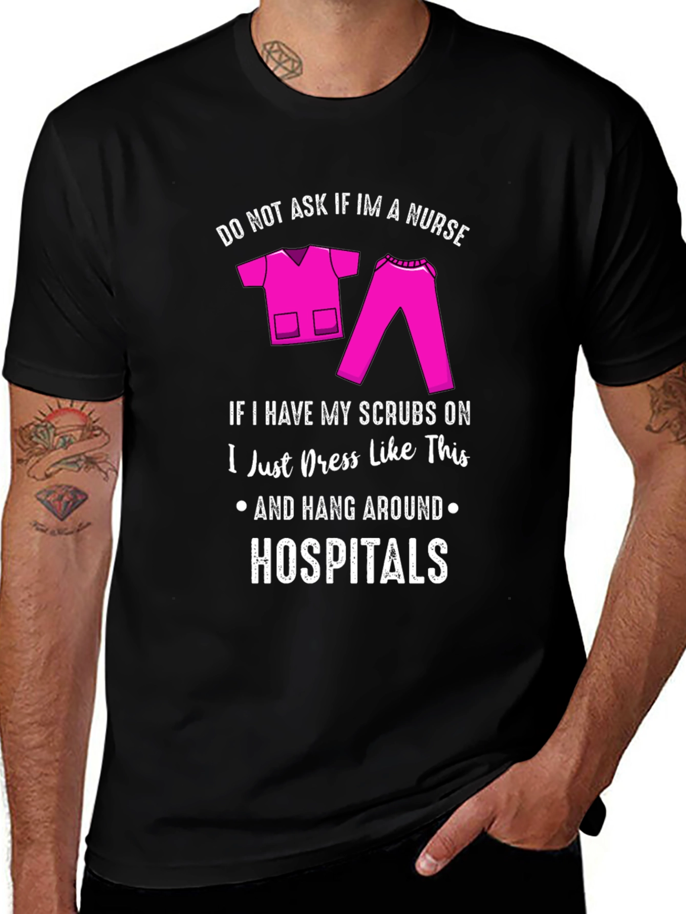 Variant 13 of Nurse Scrubs Humor T-Shirt