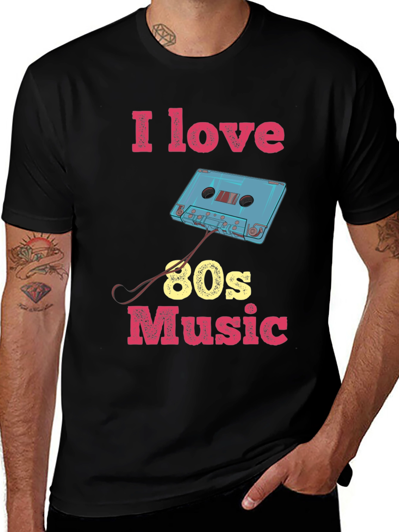I Love 80s Music Graphic Tee