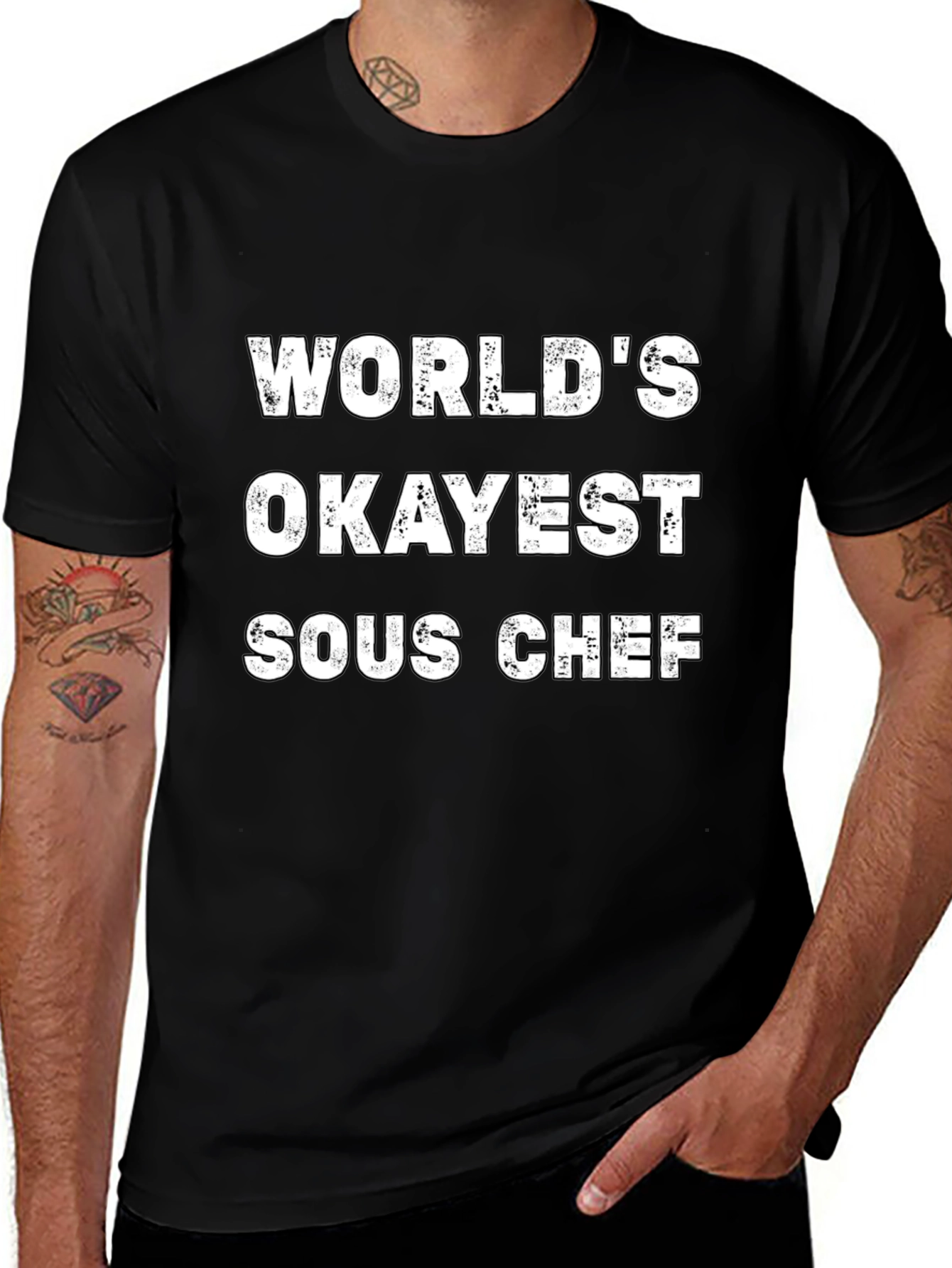Variant 20 of World's Okayest Sous Chef T-Shirt