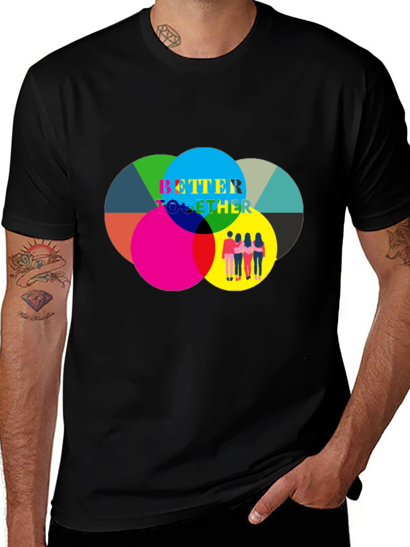 Variant 6 of Better Together Graphic T-Shirt