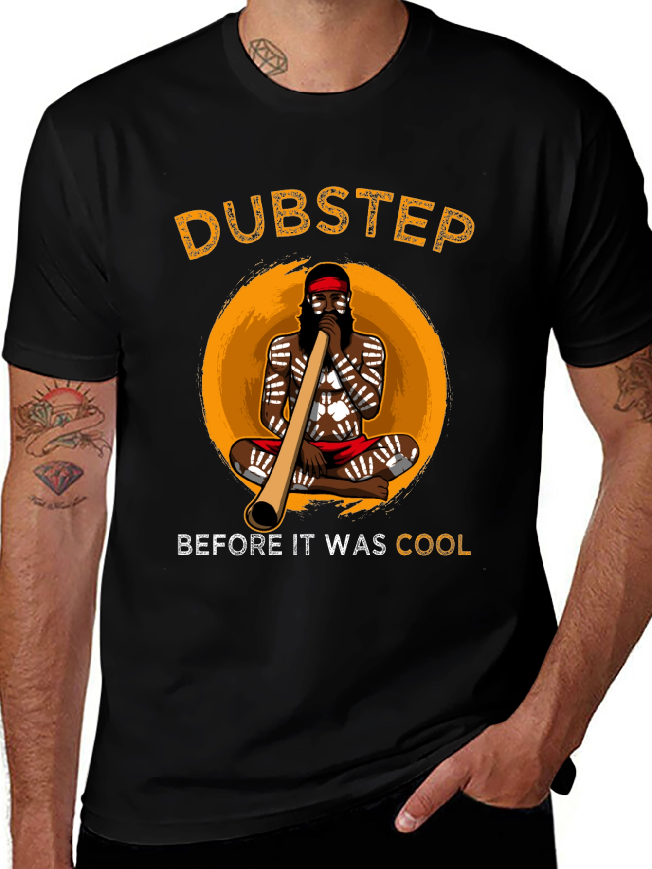 Black Dubstep Didgeridoo T-Shirt main image