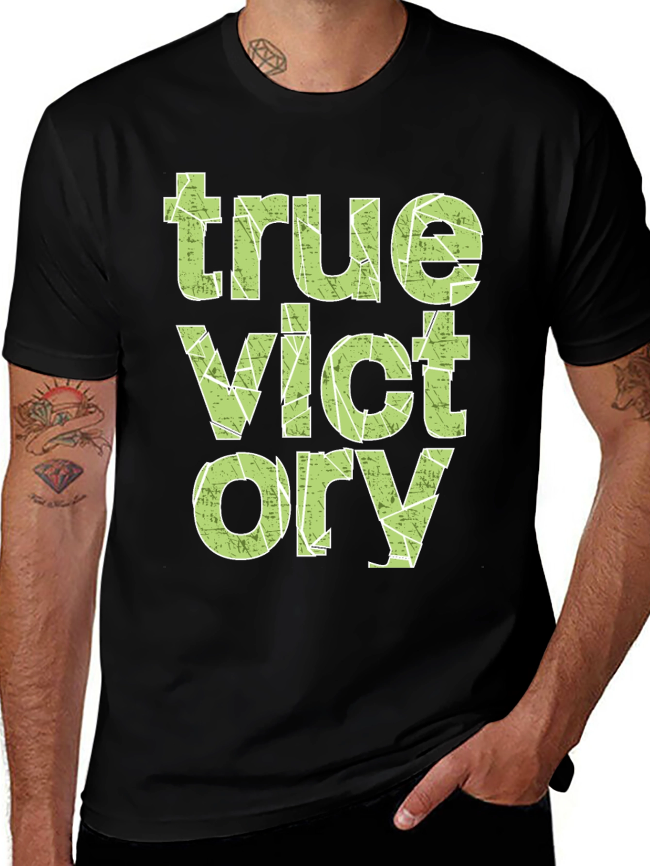 Variant 8 of True Victory Graphic Tee - Stylish Men's T-Shirt
