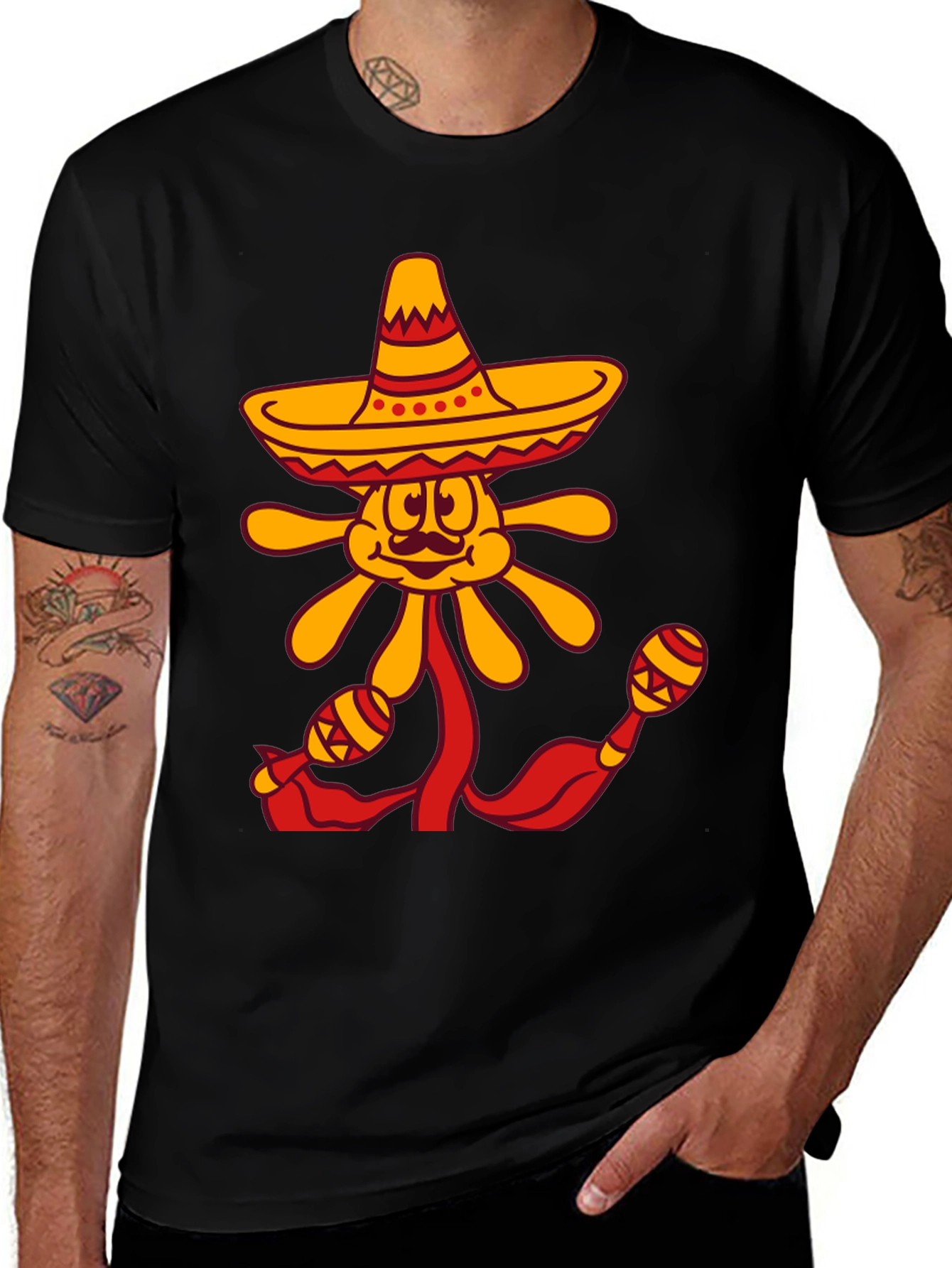 Variant 13 of Mexican Fiesta Flower T-Shirt
