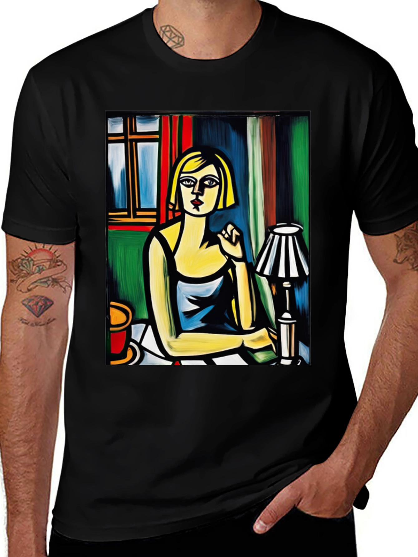 Variant 4 of Modern Art Woman T-Shirt - Unique Graphic Tee