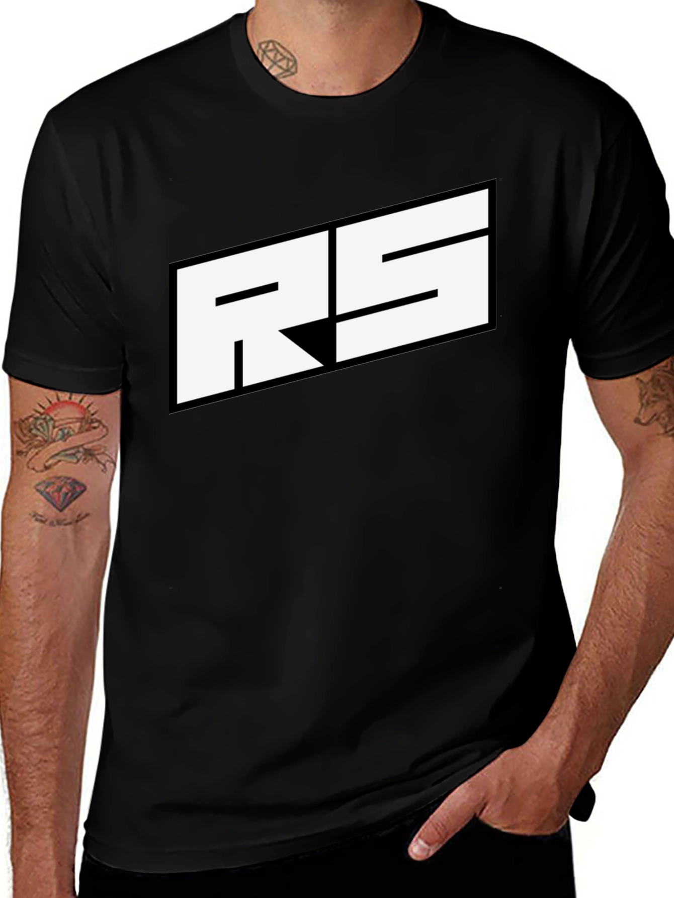 Variant 30 of RS Logo Black T-Shirt