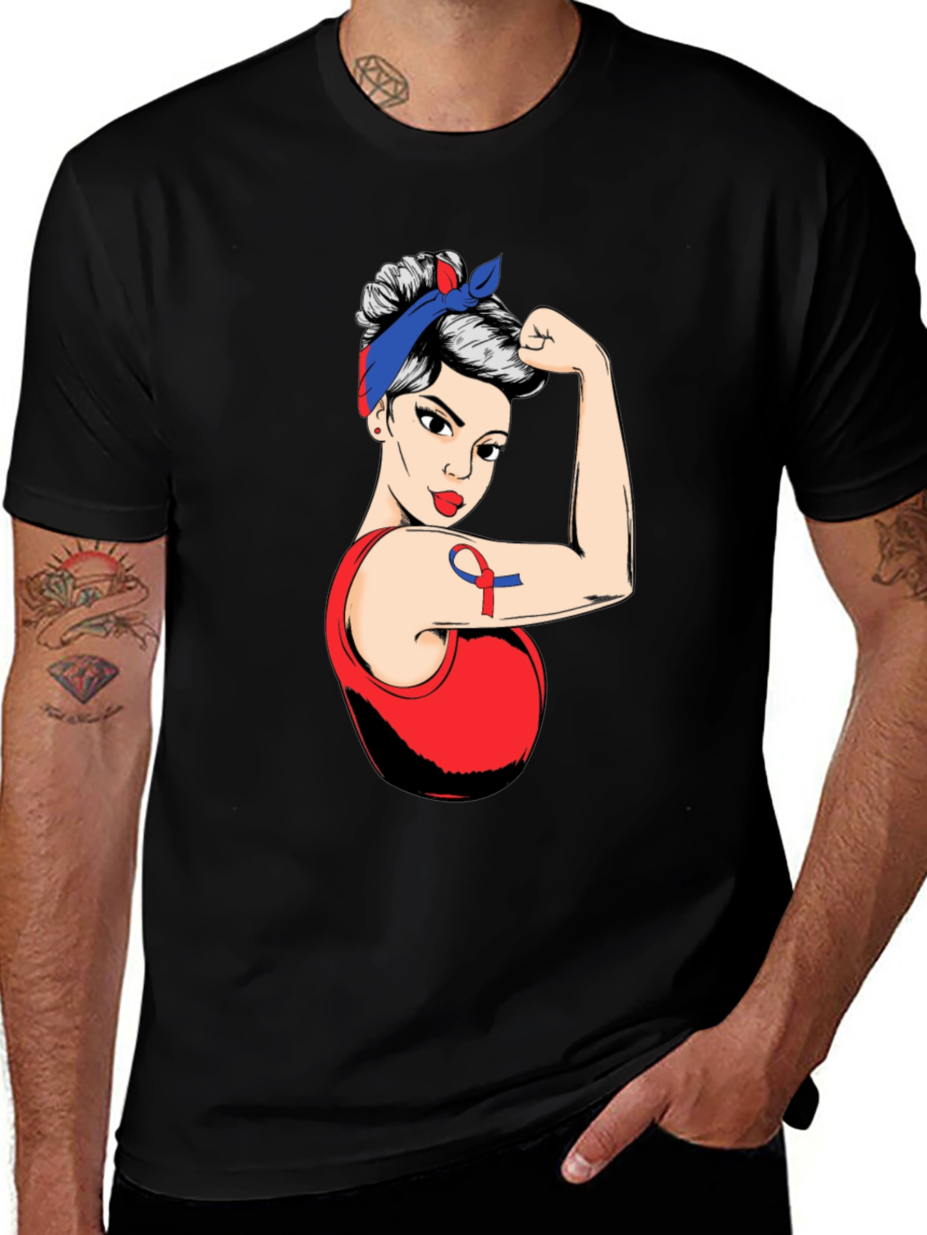 Rosie the Riveter Awareness T-Shirt