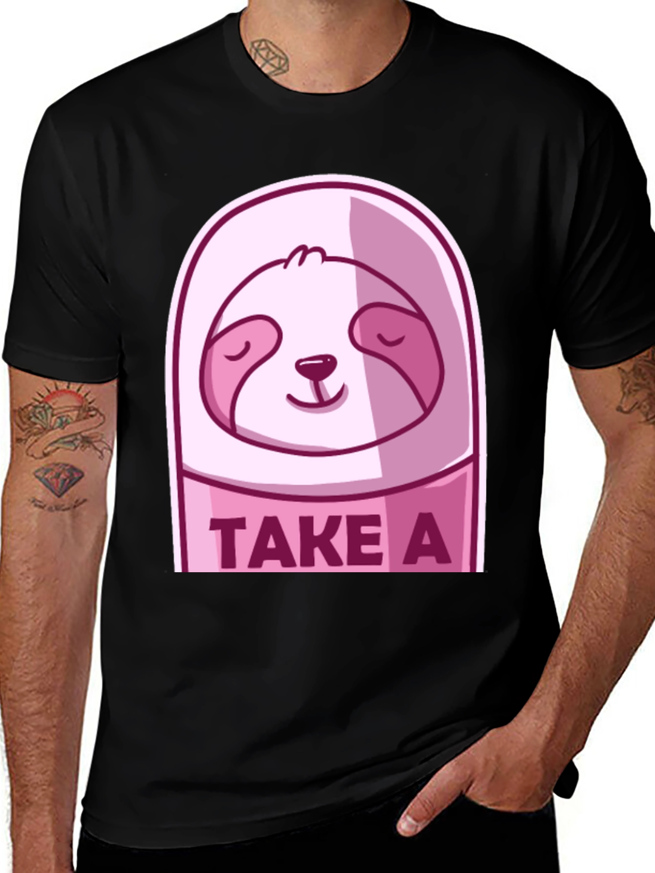 Variant 13 of Take A Sloth Nap T-Shirt: Relaxed Comfort, Funny Design