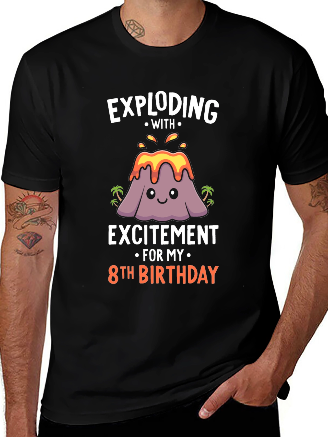 Exploding with Excitement 8th Birthday T-Shirt