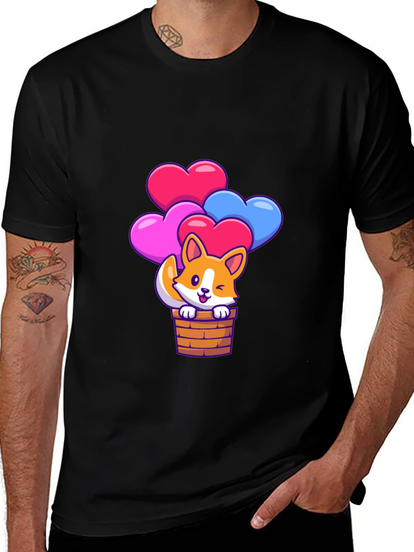 Cute Corgi Valentine's Day T-Shirt
