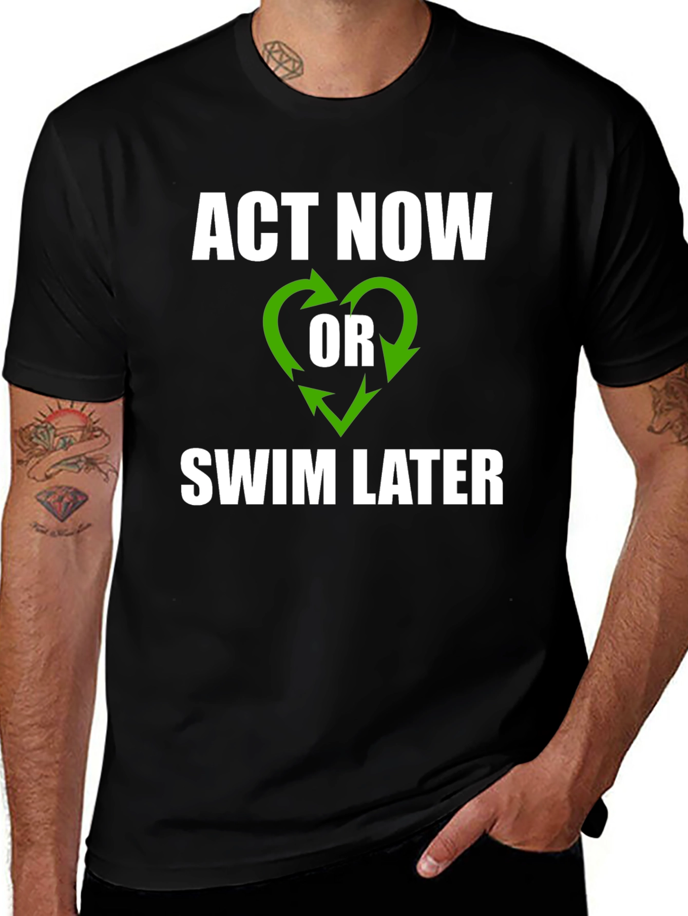 Variant 30 of Act Now T-Shirt - Environmental Awareness Tee