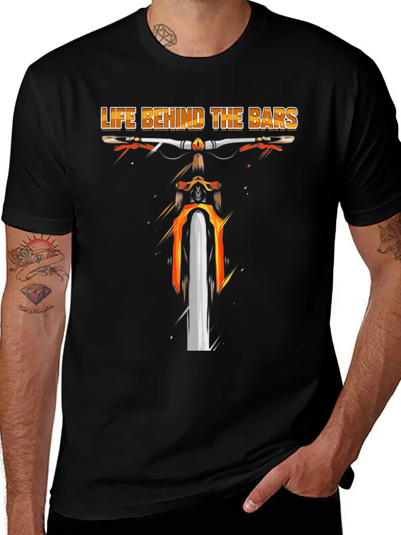 Life Behind Bars Bike Graphic T-Shirt