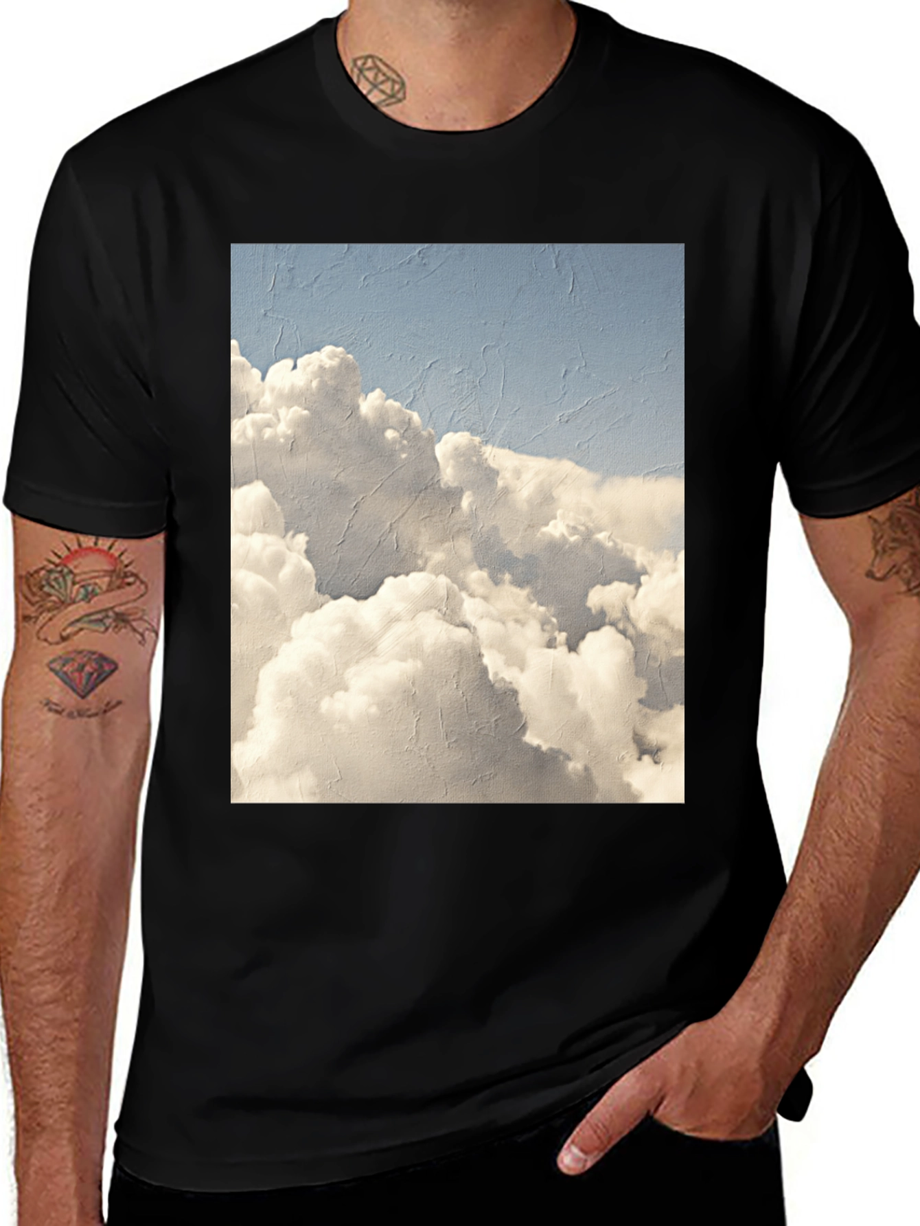 Cloudscape Graphic Tee - Soft Cotton Comfort