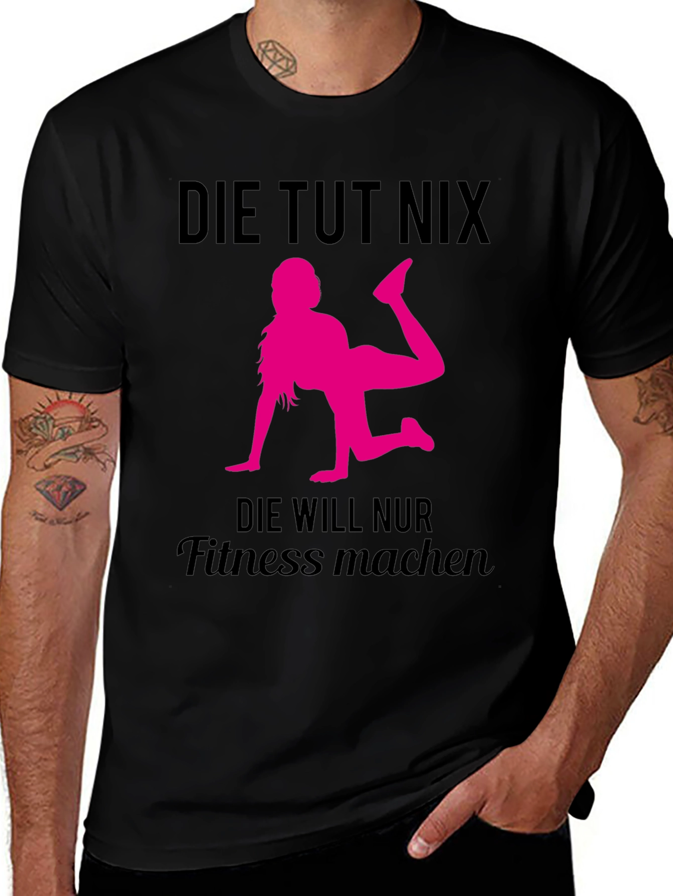 Variant 6 of Funny Fitness T-Shirt - Die Tut Nix Gym Tee