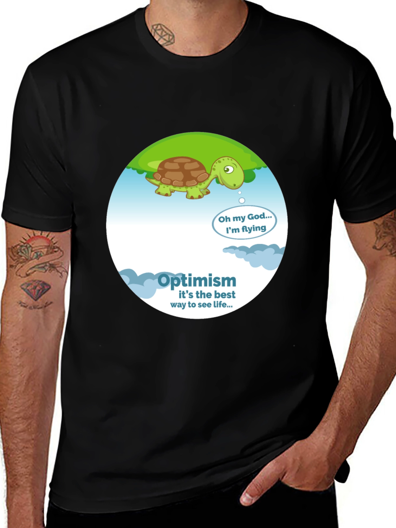 Variant 16 of Optimistic Turtle T-Shirt