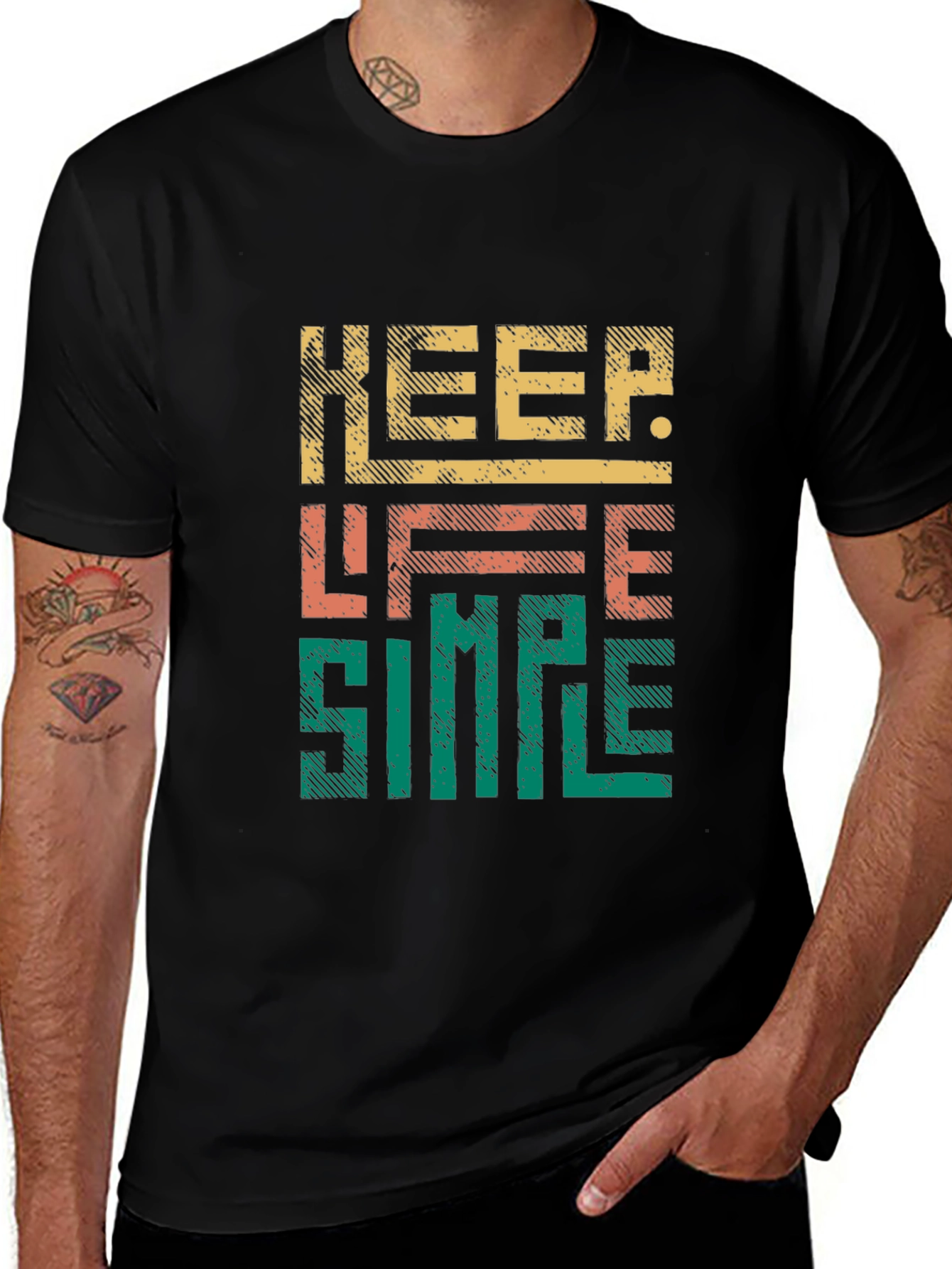 Variant 20 of Keep Life Simple Graphic Tee - Stylish Comfort