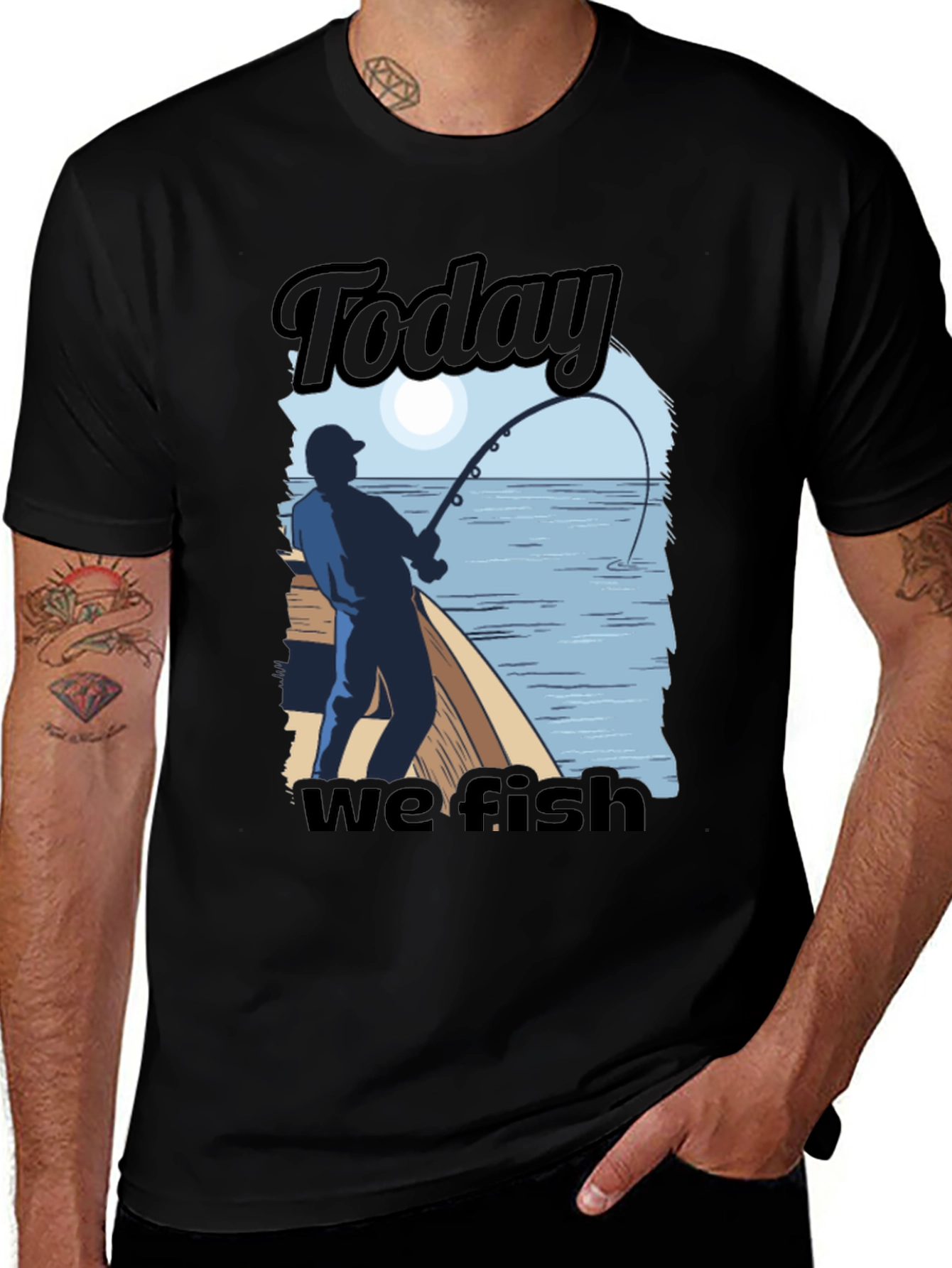 Variant 28 of Today We Fish Graphic Tee