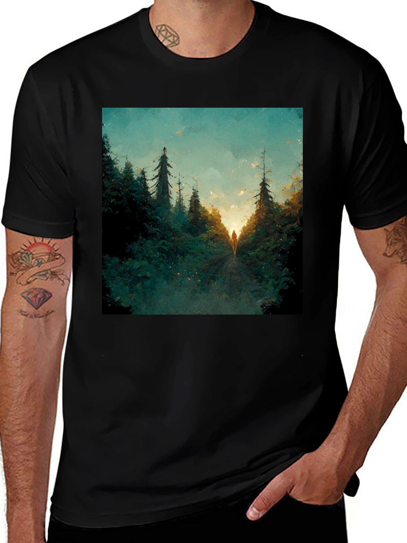 Variant 20 of Forest Path Graphic Tee
