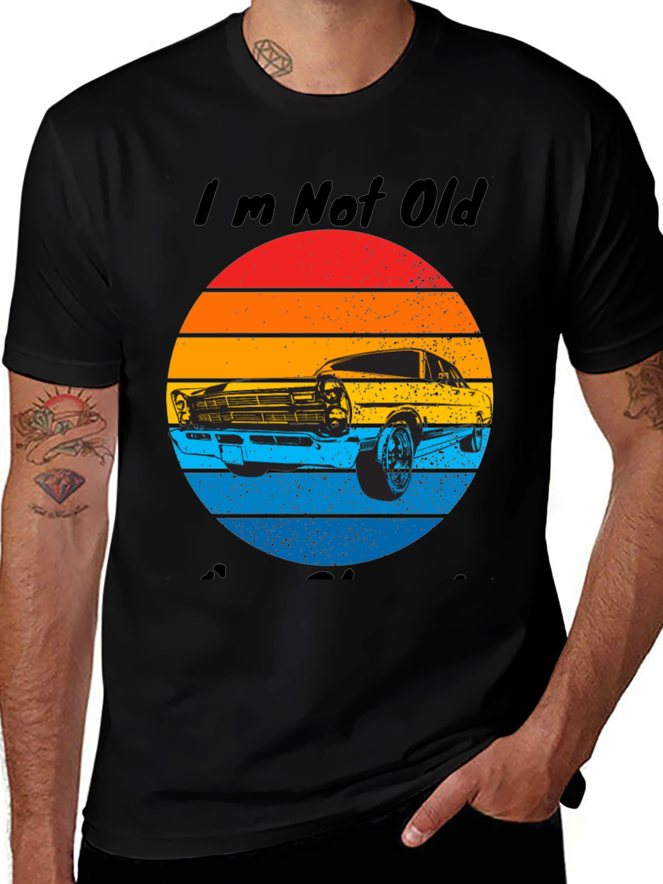 Variant 28 of Retro Car Graphic Tee - I'm Not Old, I'm a Classic