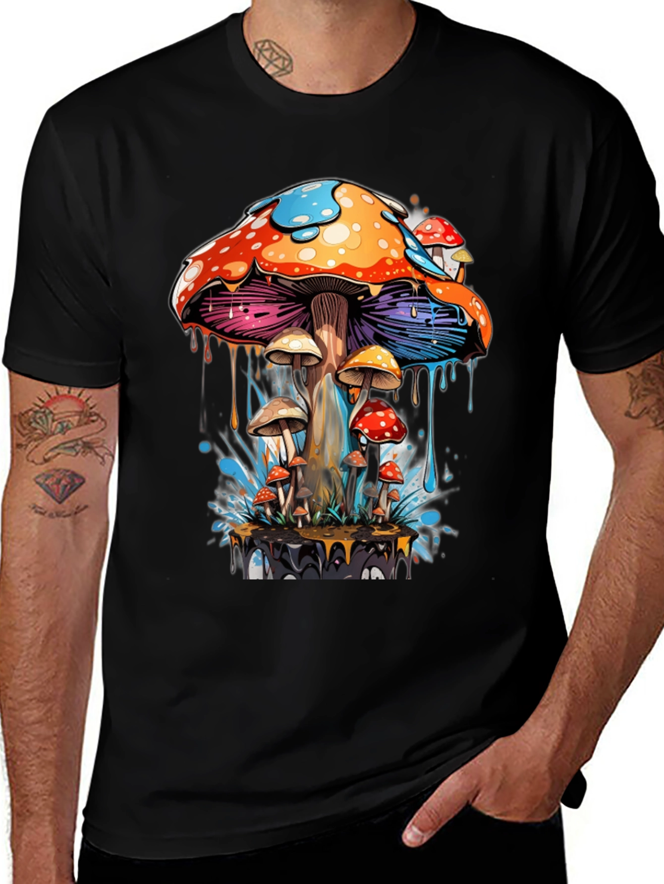 Variant 13 of Psychedelic Mushroom T-Shirt - Unique Graphic Tee