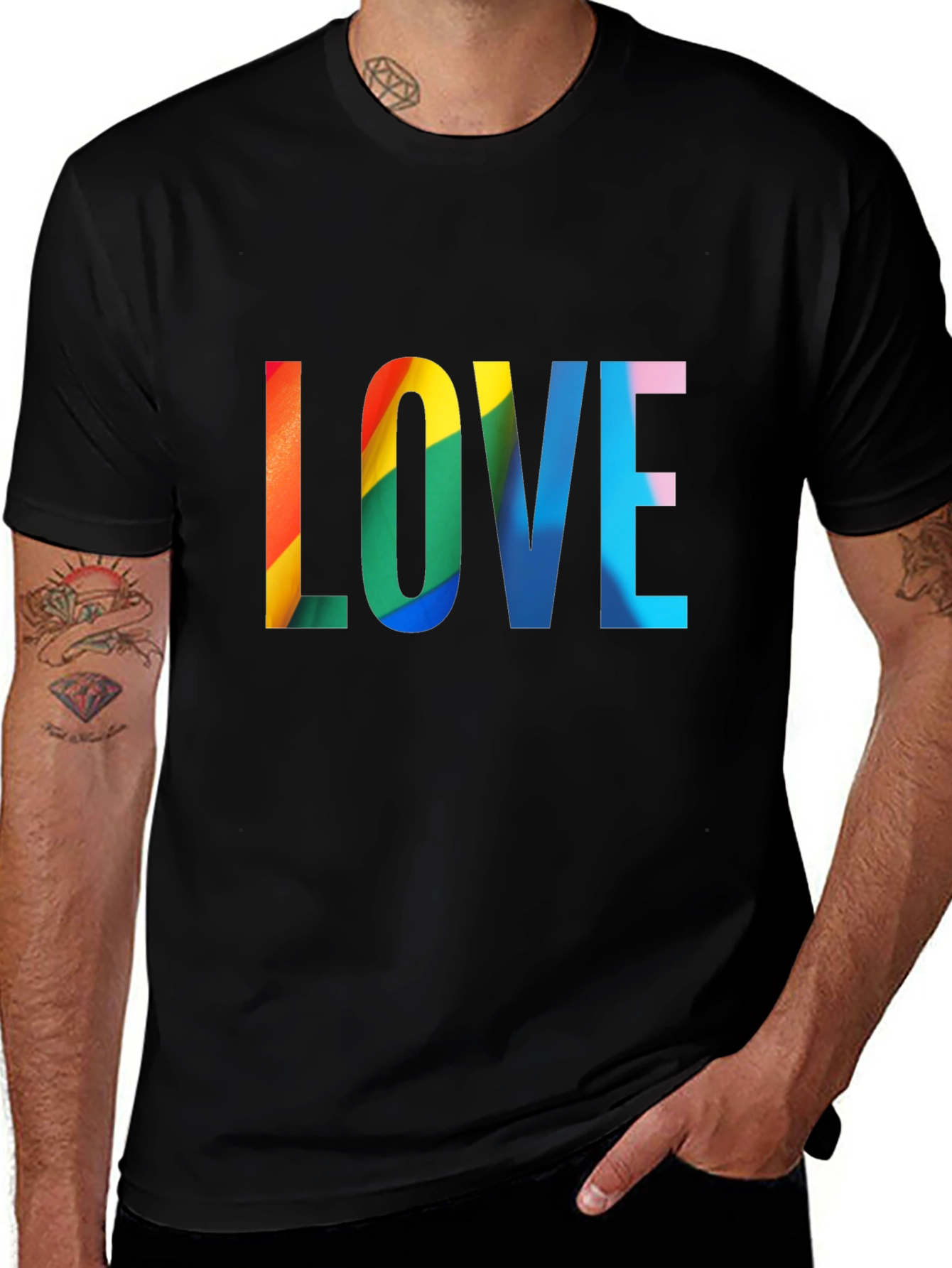 Variant 26 of Love Rainbow Pride T-Shirt