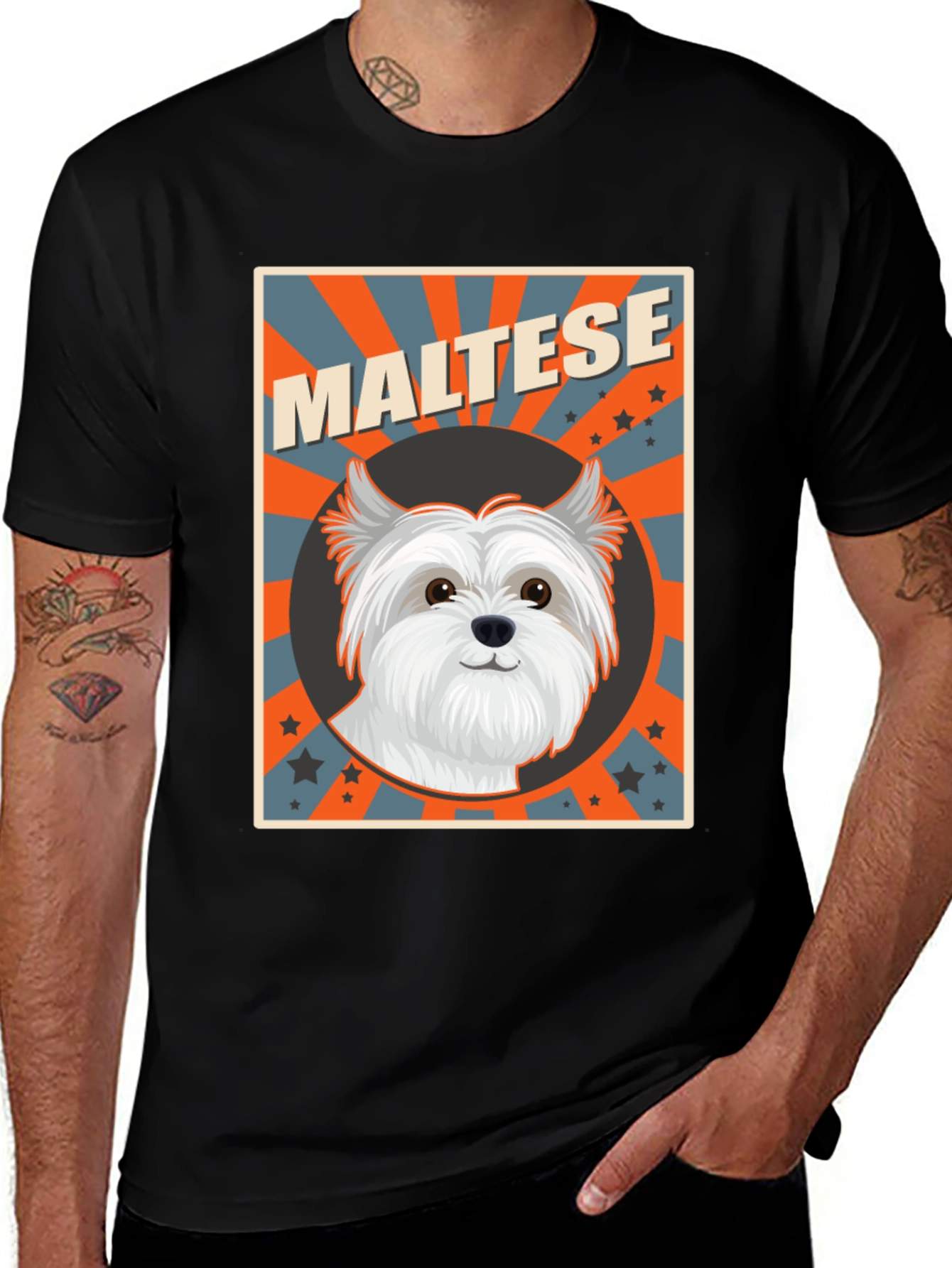 Variant 17 of Maltese Dog Breed T-Shirt, Cute Pet Tee
