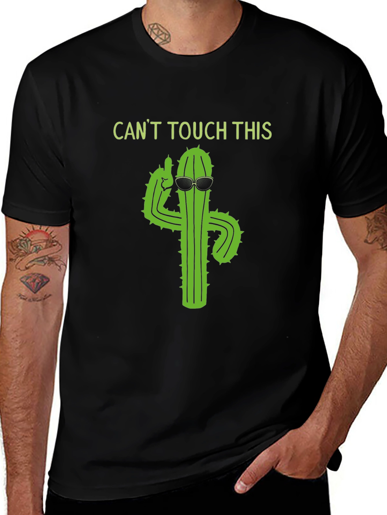 Variant 27 of Cool Cactus Graphic Tee - Can't Touch This!