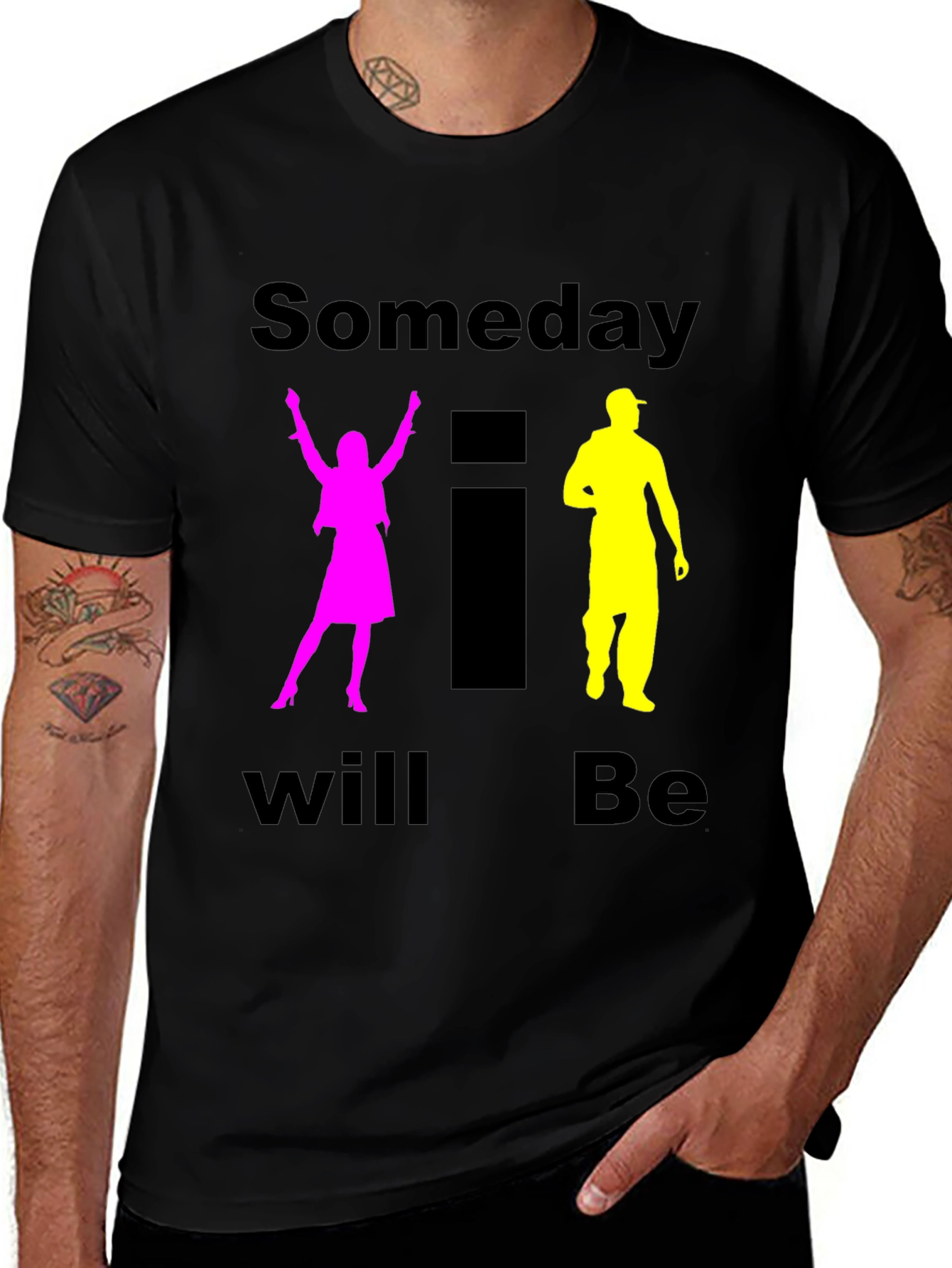 Variant 14 of Someday I Will Be T-Shirt Black