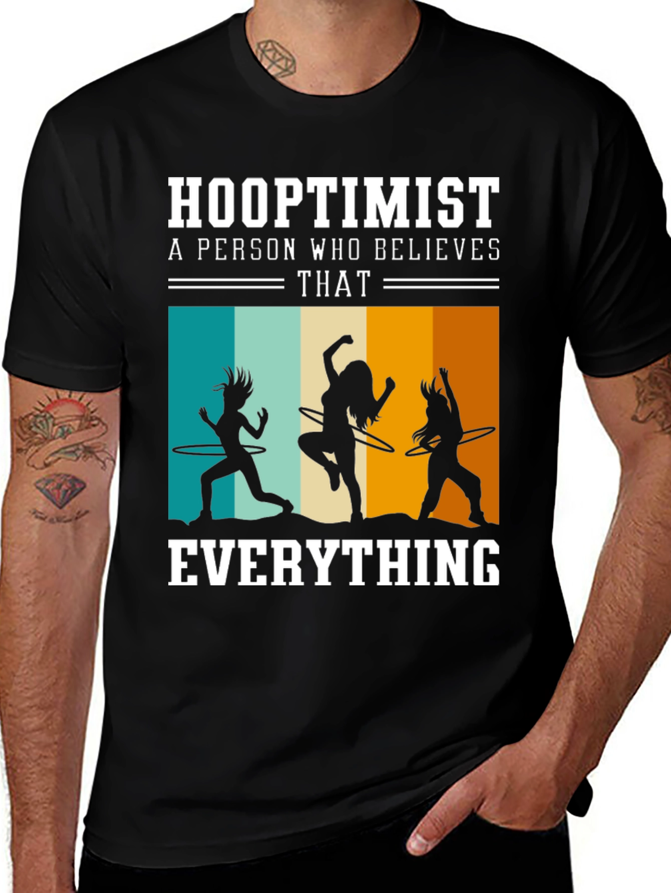 Variant 4 of Hooptimist T-Shirt: Hula Hoop Lover Tee