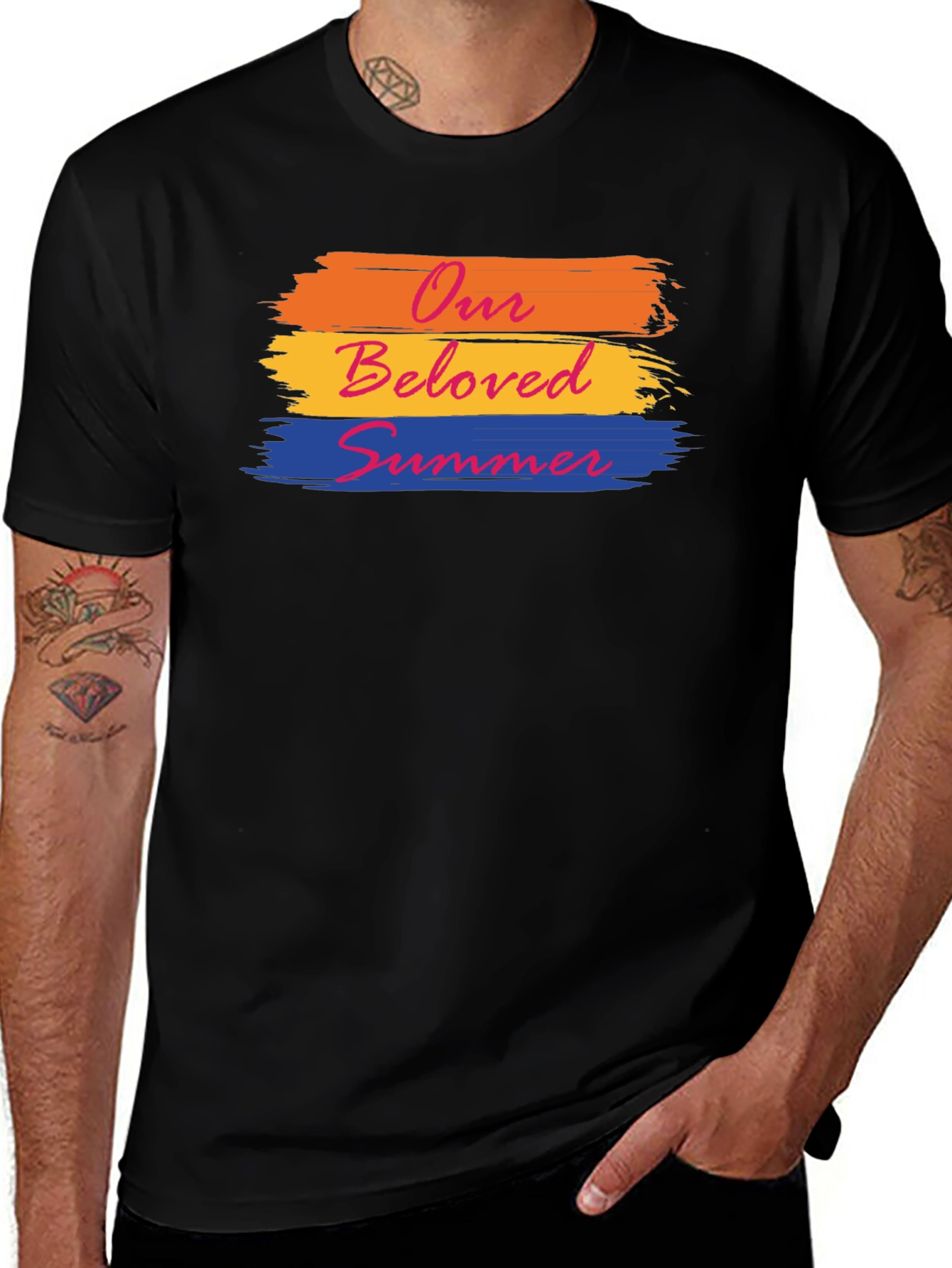 Variant 25 of Our Beloved Summer Black T-Shirt Graphic Tee
