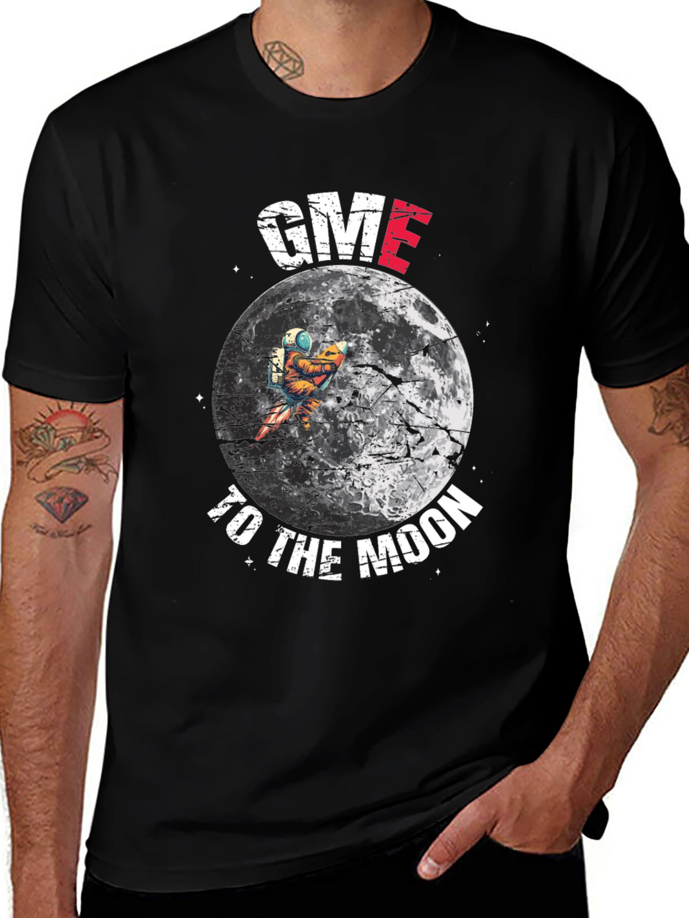 GME To The Moon Graphic T-Shirt