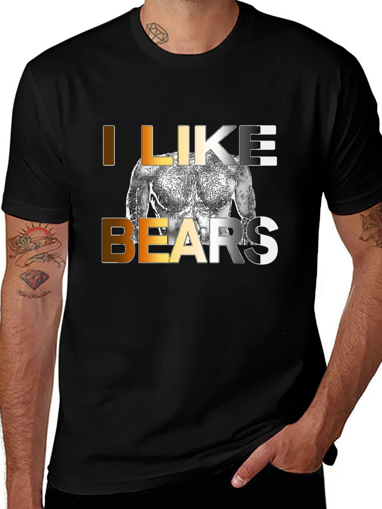 Variant 2 of I Like Bears Graphic T-Shirt