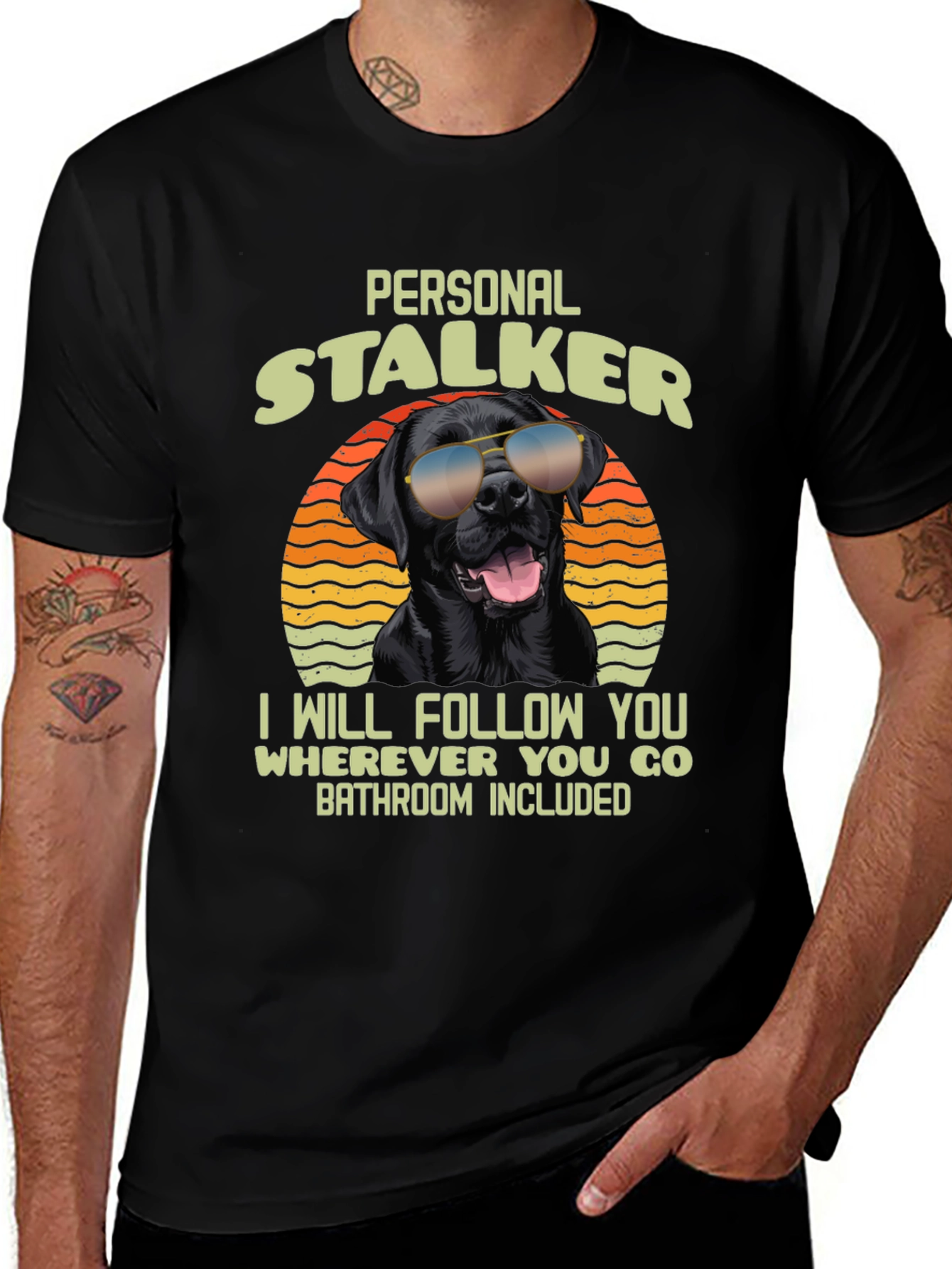Variant 25 of Personal Stalker Dog Graphic T-Shirt