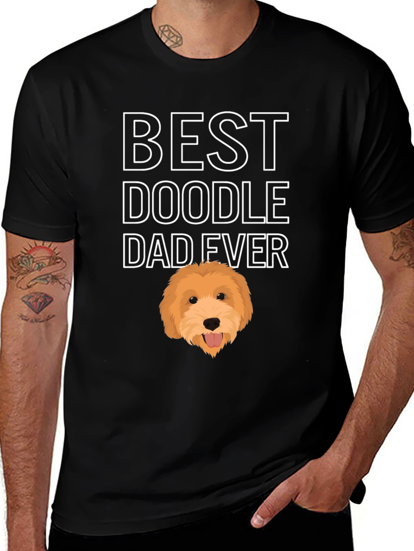 Variant 11 of Best Doodle Dad Ever Graphic Tee