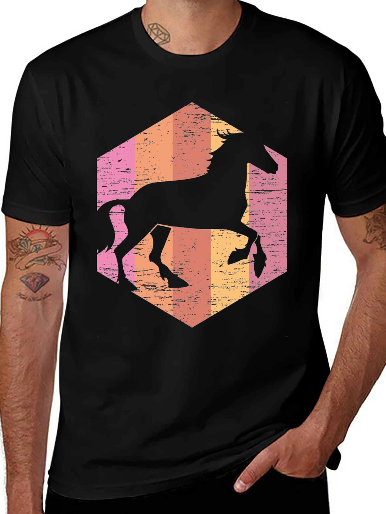 Variant 11 of Retro Horse Graphic Tee